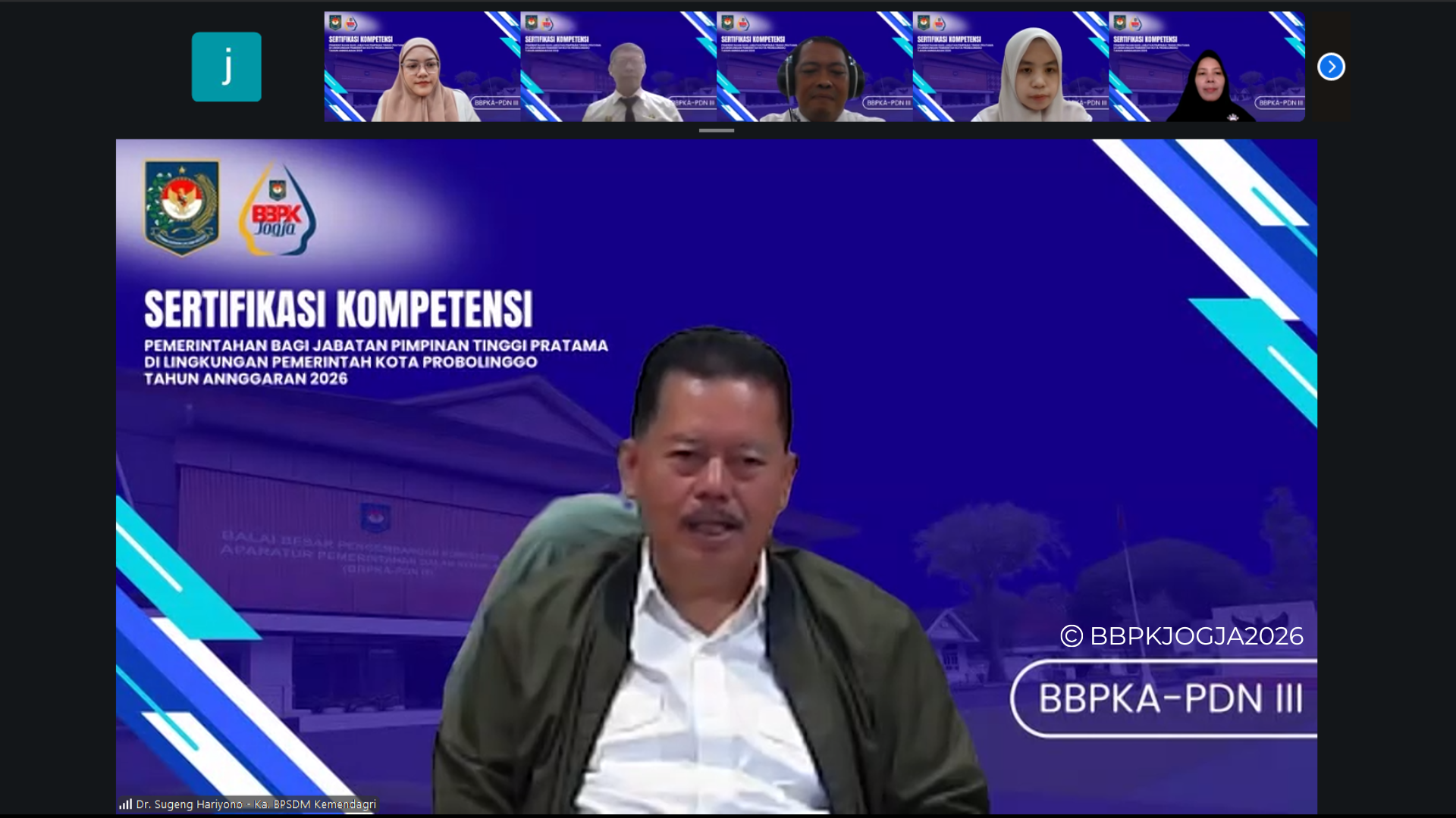 PASTIKAN STANDAR KOMPETENSI ASN, KEMENDAGRI GELAR SERTIFIKASI  BAGI PEJABAT PIMPINAN TINGGI PRATAMA DI LINGKUNGAN KOTA  PROBOLINGGO 